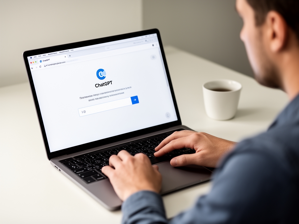 Человек общается с AI-чат-ботом на экране смартфона, диалог в интерфейсе ChatGPT